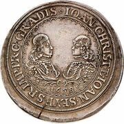 2 Thalers - Johann Christian and Johann Seyfried obverse image
