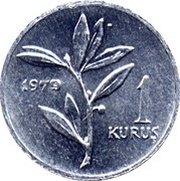 1 Kuruş FAO reverse image