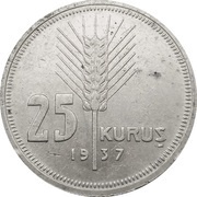25 Kuruş reverse image