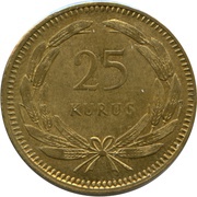 25 Kuruş reverse image