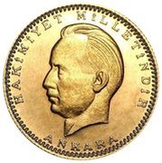 100 Kuruş İsmet İnönü, Turkey, 1923 reverse image