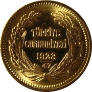 100 Kuruş Tam Cumhuriyet Altini; Gold Bullion Coinage obverse image