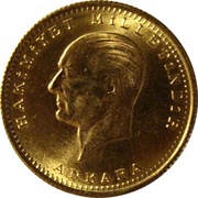 100 Kuruş Tam Cumhuriyet Altini; Gold Bullion Coinage reverse image