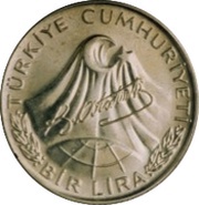 1 Lira Atatürk obverse image