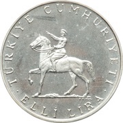 50 Lira August Victory obverse image