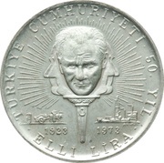 50 Lira Republic obverse image