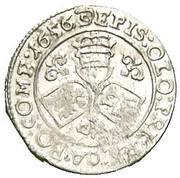 3 Kreuzers - Leopold Wilhelm von Österreich Kremsier, Bohemia, 1656-1657 reverse image