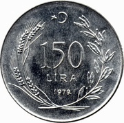 150 Lira FAO, Turkey, 1979 reverse image