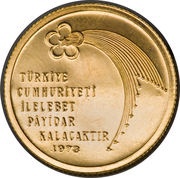 500 Lira Republic, Turkey, 1973 reverse image