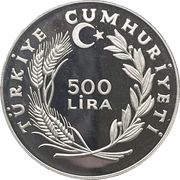 500 Lira Year of the Child; Piedfort obverse image