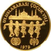 500 Lira Year of the Child, Turkey, 1979 reverse image