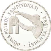 500 Lira World Cup obverse image