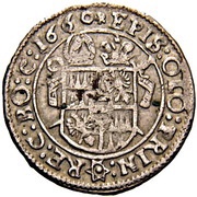 3 Kreuzers - Leopold Wilhelm von Österreich Wischau, Bohemia, 1659-1662 reverse image