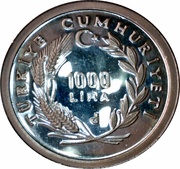 1000 Lira Sinan obverse image