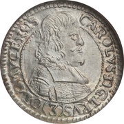 3 Kreuzers - Charles II of Liechtenstein-Kastelkorn obverse image