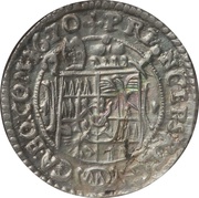 3 Kreuzers - Charles II of Liechtenstein-Kastelkorn, Bohemia, 1664-1673 reverse image