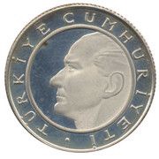 3000 Lira Republic's Anniversary obverse image