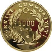 5000 Lira Jewish Immigration obverse image