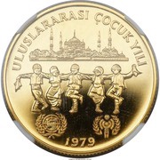 10 000 Lira IYC, Turkey, 1979 reverse image
