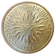 10 000 Lira 1994 Olympics obverse image