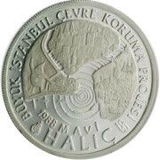 20 000 Lira Environmental Protection, Turkey, 1988 reverse image