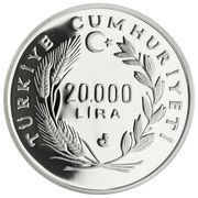 20 000 Lira Teacher's Day obverse image