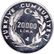 20 000 Lira Battle of Gallipoli obverse image