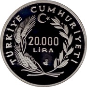 20 000 Lira Barcelona Olympic Games obverse image