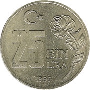 25 000 Lira Environmental Protection reverse image