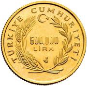 500 000 Lira Yunus Emre obverse image