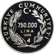 750 000 Lira Europa obverse image