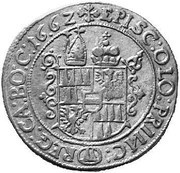 15 Kreuzers - Leopold Wilhelm von Österreich, Bohemia, 1659-1662 reverse image