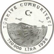750 000 Lira European Customs Union obverse image