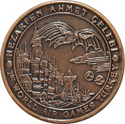 750 000 Lira First World Air Games - Manned Flight, Turkey, 1997 reverse image