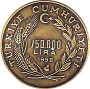 750 000 Lira Forestry obverse image