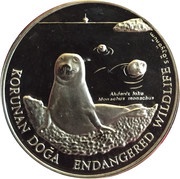 1 000 000 Lira Mediterranean Monk Seal, Turkey, 1996 reverse image