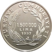 1 500 000 Lira XI World Forestry Conference obverse image