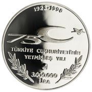 3 000 000 Lira Hat Law obverse image