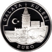 3 000 000 Lira Galata Tower, Turkey, 1998 reverse image