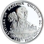 4 000 000 Lira Atatürk in Samsun reverse image