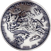 4 000 000 Lira Silk Route - Uygur reverse image