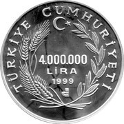 4 000 000 Lira Lacerta clarkorum obverse image