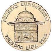 7 500 000 Lira Tophane obverse image