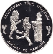 7 500 000 Lira Hacivat and Karagöz, Turkey, 2000 reverse image