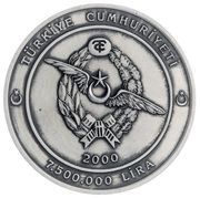 7 500 000 Lira Sabiha Gökchen obverse image