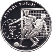 7 500 000 Lira European Football Championship, Turkey, 2000 reverse image