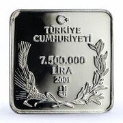 7 500 000 Lira Great bustard obverse image