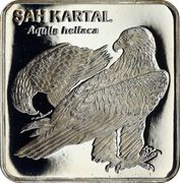 7 500 000 Lira Eastern imperial eagle, Turkey, 2001 reverse image