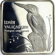 7 500 000 Lira White-throated kingfisher, Turkey, 2001 reverse image