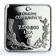 7 500 000 Lira Dalmatian pelican obverse image